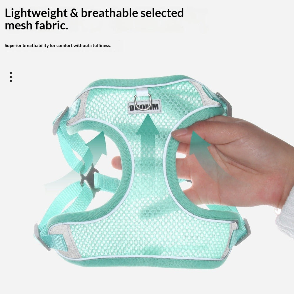 Summer New Leash Lightweight pet Harness Vest Breathable dog Harness