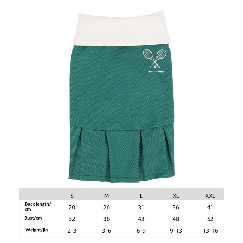 dog Tennis Dress pet Summer Cute Wholesale Sleeveless