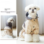 pet Raincoat Waterproof Four-leg Small Medium dog Hooded Wholesale