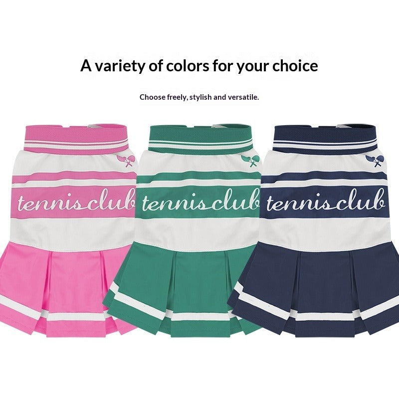 Spring Summer New Arrival dog pet Clothes Dress Tennis Bichon Schnauzer Sleeveless Skirt