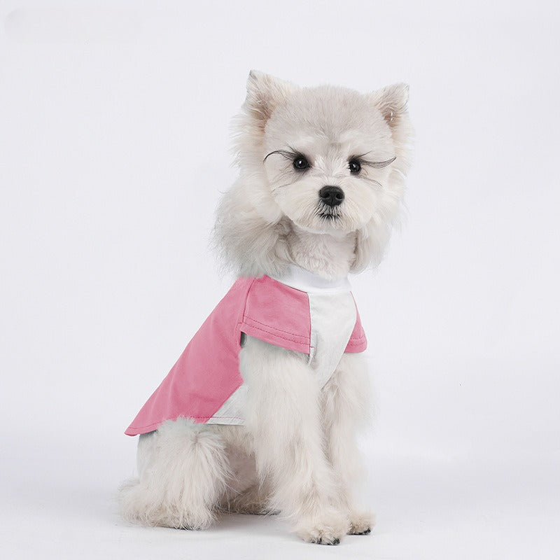 pet Spring Summer Color Match Two Leg Base Layer Breathable Schnauzer Bichon Puppy Clothes
