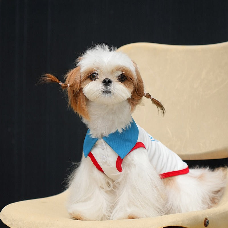 dog Clothes Lightweight Tennis Vest Breathable Anti-shedding Teddy Bichon Schnauzer Outdoor