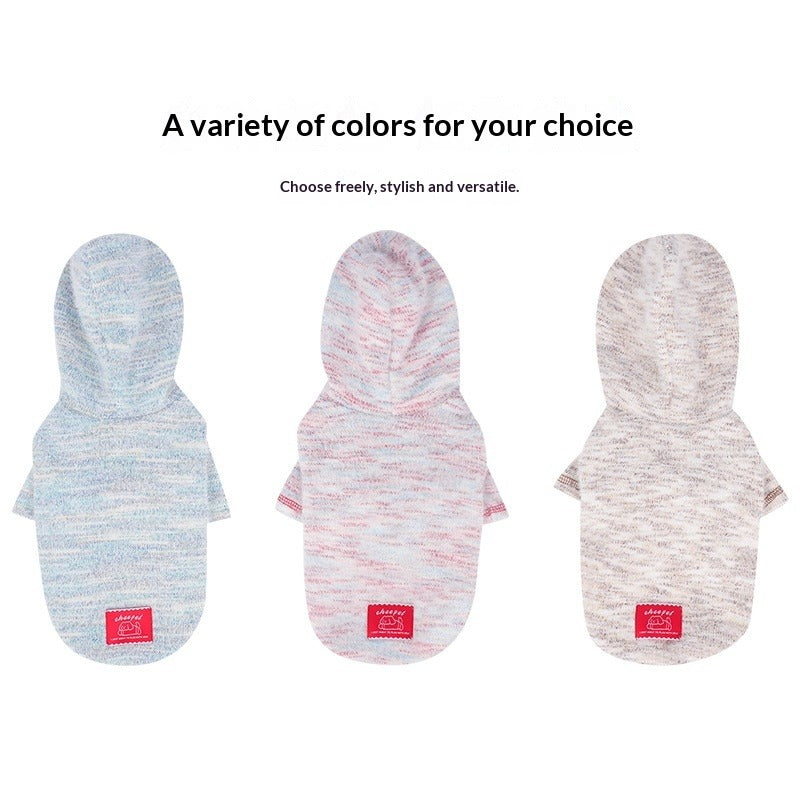 pet Clothes Fun Fall Winter dog Hoodie Hooded Two Leg Fleece Teddy Schnauzer Small to Medium Dogs
