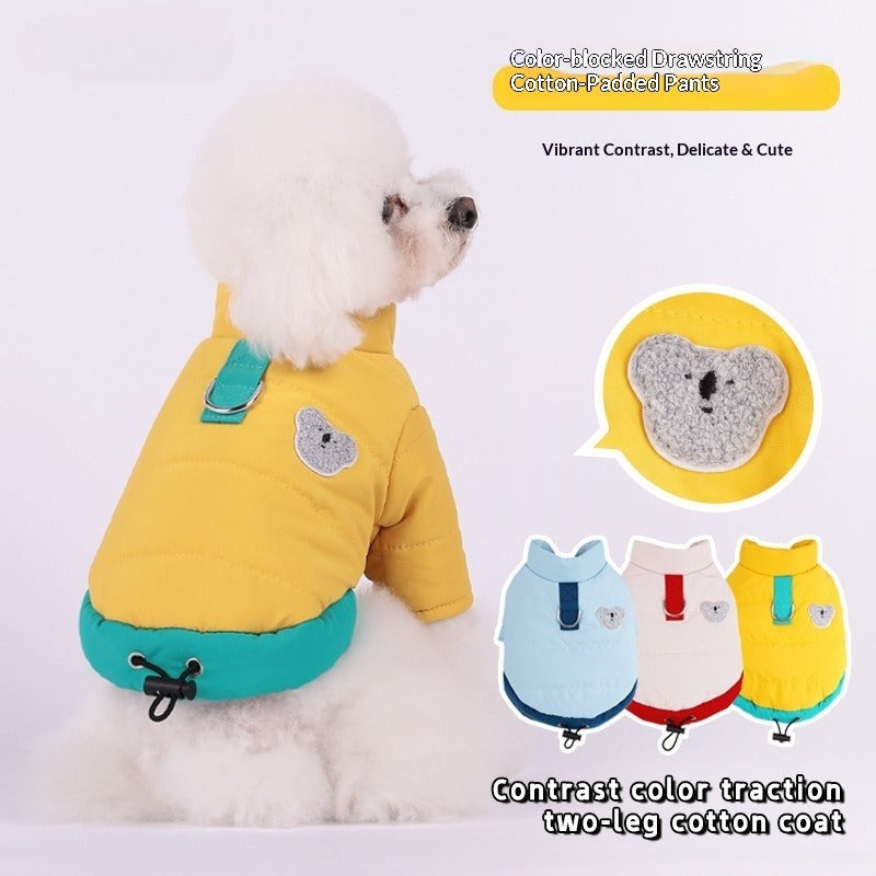Fall Winter New Thickened Cotton Jacket Warm pet Teddy Corgi Outdoor pet Clothes Wholesale
