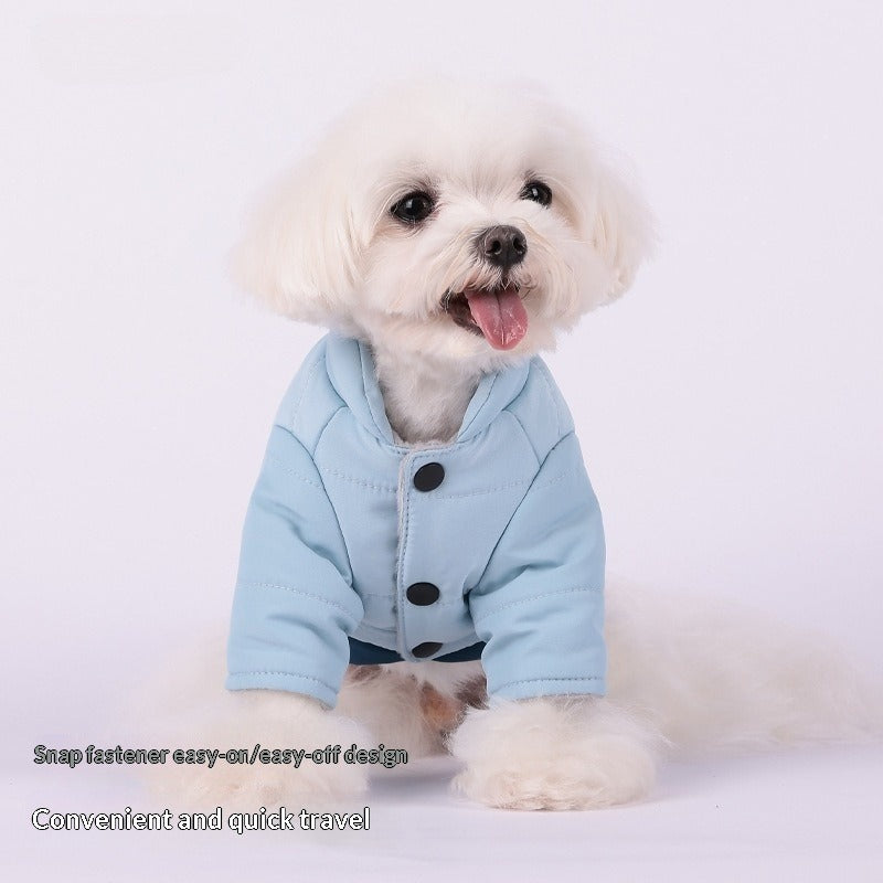 Fall Winter New Thickened Cotton Jacket Warm pet Teddy Corgi Outdoor pet Clothes Wholesale