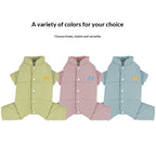 pet Clothes Fall Winter Cotton Jacket Warm Four Leg Schnauzer Maltese Small Dogs Thickened