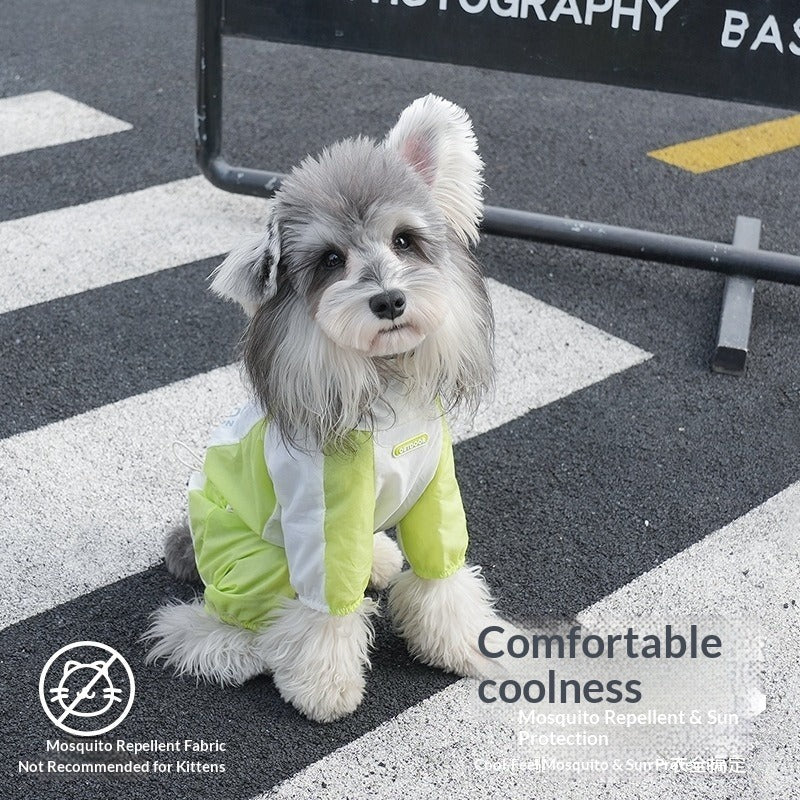 Summer dog Four Leg Cool Touch Small to Medium Dogs Outdoor Breathable pet Clothes Bichon