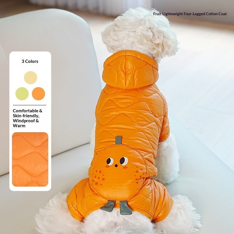 dog Four Leg Cartoon Outdoor Windproof Teddy Bichon Small Dogs dog Clothes Wholesale