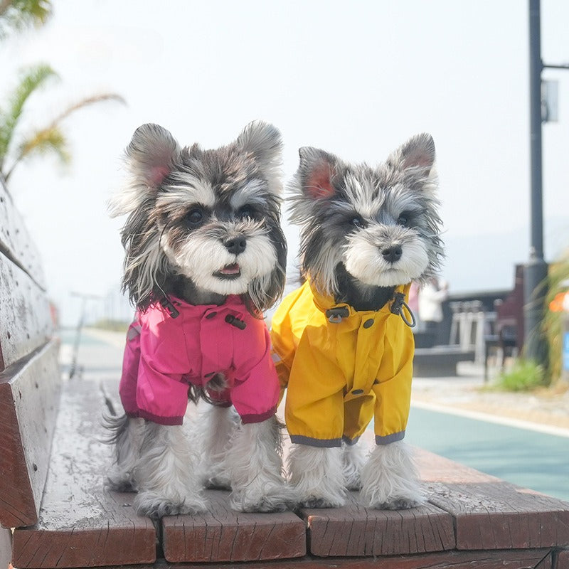 Cross-border pet Outdoor Waterproof Raincoat Small dog Walking Charging Jacket