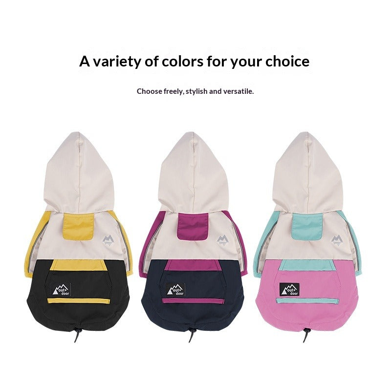 Four Season Waterproof Outdoor Charging Jacket Teddy Schnauzer dog Raincoat