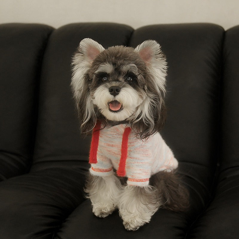 pet Clothes Fun Fall Winter dog Hoodie Hooded Two Leg Fleece Teddy Schnauzer Small to Medium Dogs