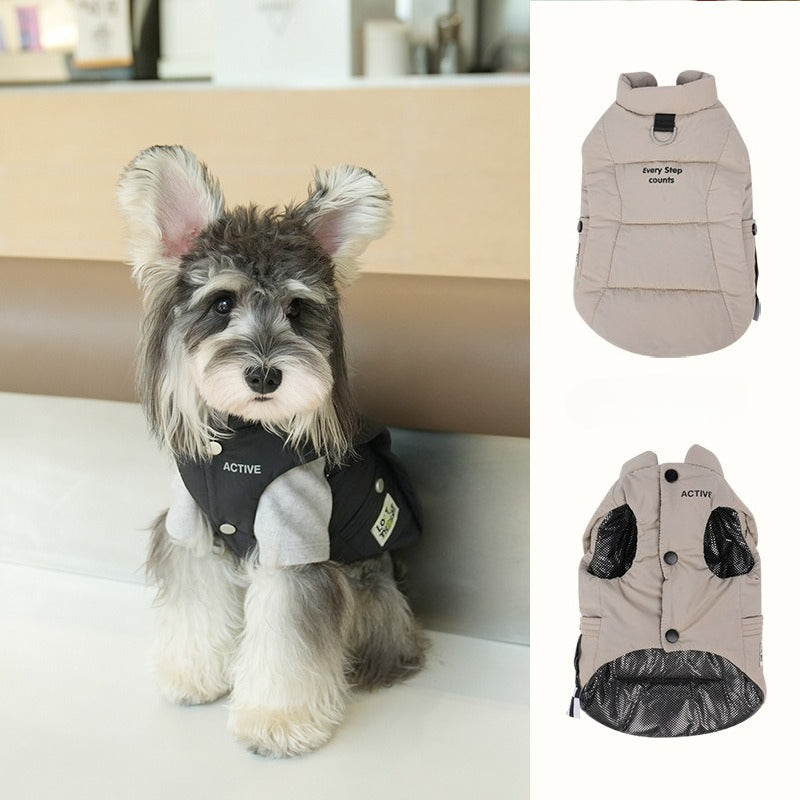 pet Vest Fall Winter Hot Selling Warm Fashion Versatile Small to Medium Dogs Teddy Bichon dog Outdoor