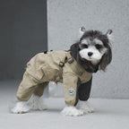 Cross Border pet Clothing dog Raincoat Leash-friendly Waterproof Outdoor Windbreaker