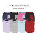 pet Fall Winter dog Maltese Small Dogs Color Block Cotton Jacket Vest Warm