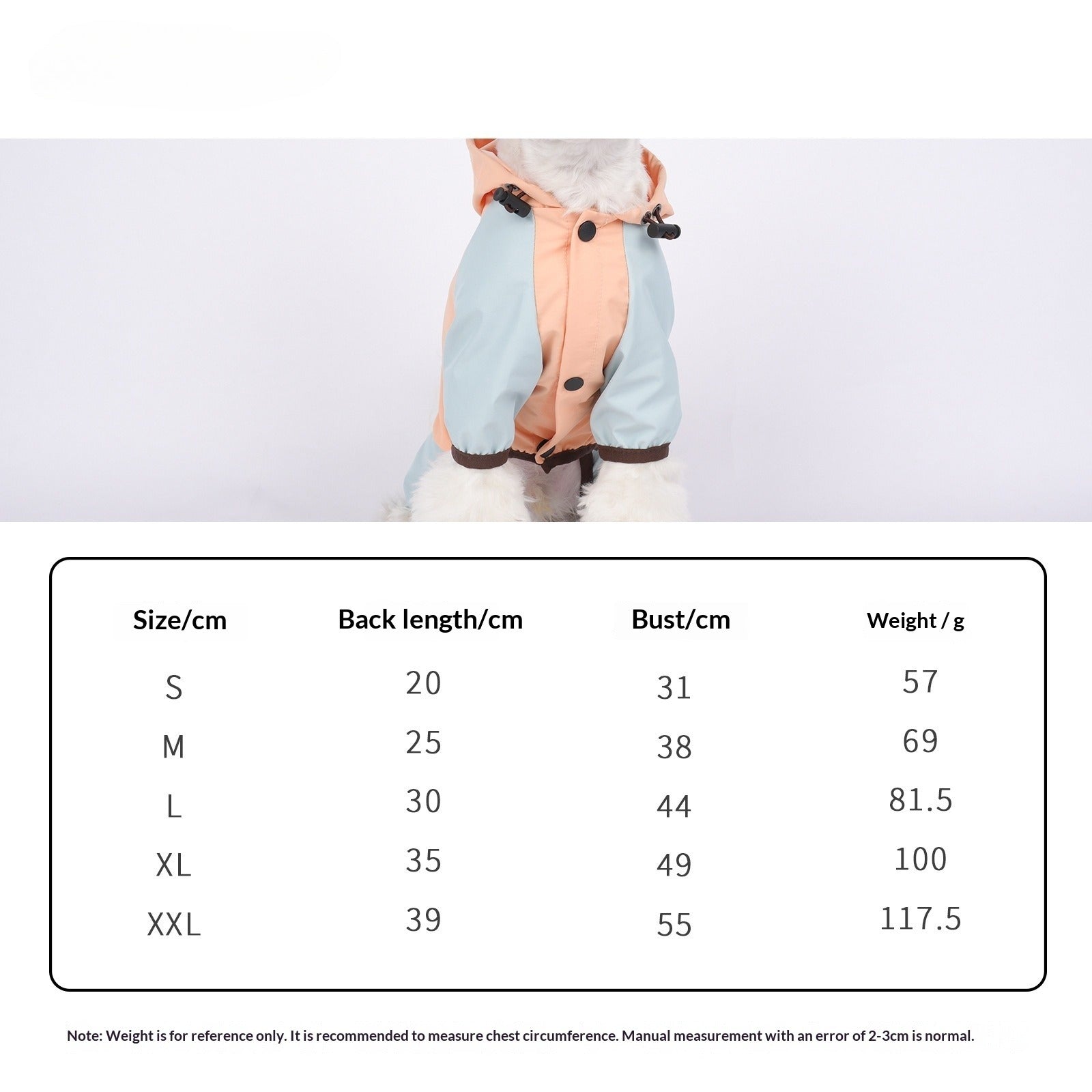 pet Raincoat Color Block Waterproof Small to Medium Dogs dog Clothes Hooded Raincoat Wholesale