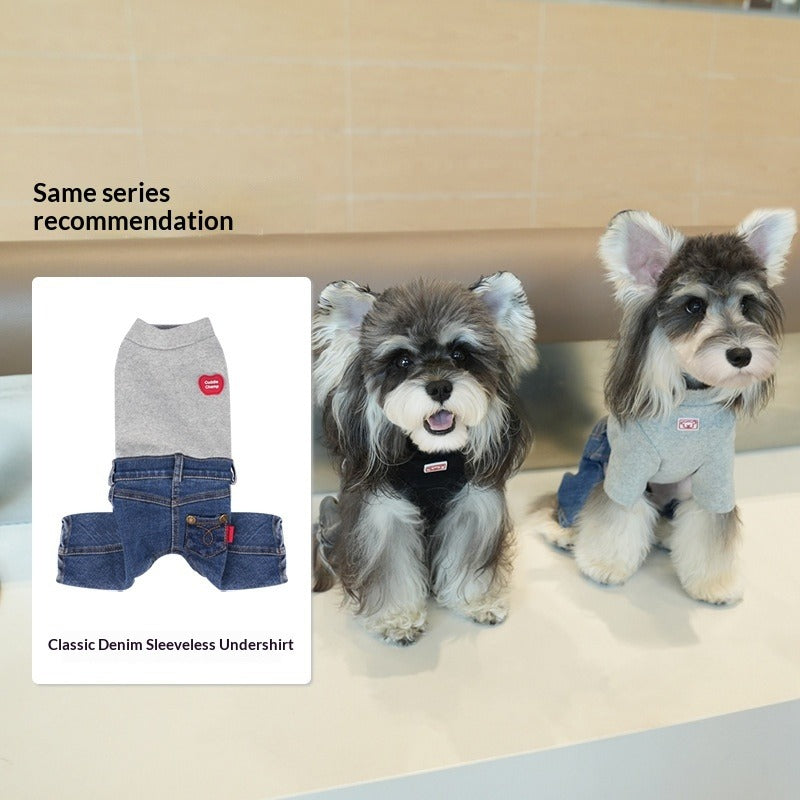 pet dog Clothes Fall Winter Collection Small Dogs Teddy Bichon Pomeranian One Piece