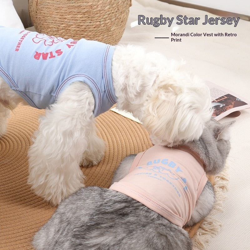 Summer pet Vest Small to Medium Dogs Lightweight dog Clothes Sleeveless Breathable