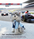 Spring Summer Maltese Teddy dog Clothes Two Leg Color Match Sportswear pet