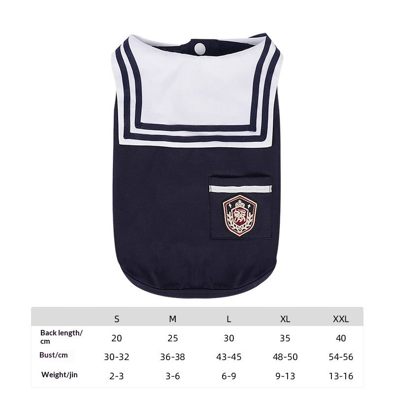 dog pet Summer Vest Dress Breathable Versatile Bichon Schnauzer Solid Color