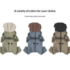 Cross Border pet Clothing dog Raincoat Leash-friendly Waterproof Outdoor Windbreaker