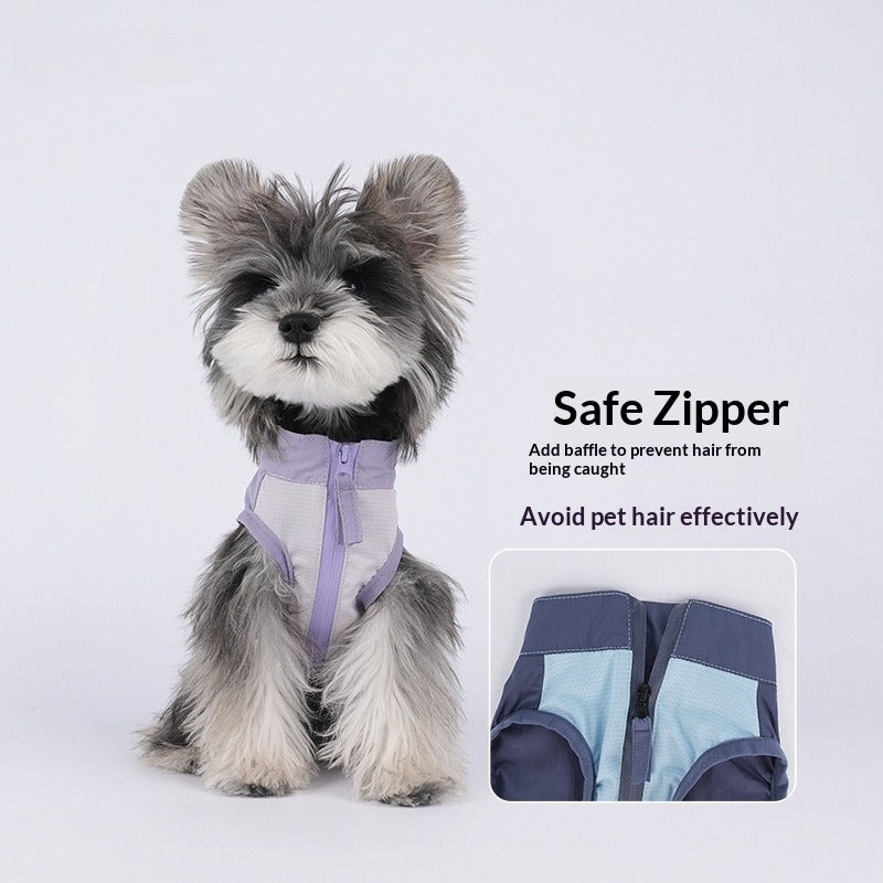 dog Breathable pet Clothes Small Dogs Schnauzer Puppy Clothes Breathable Summer Sun Protection Jacket