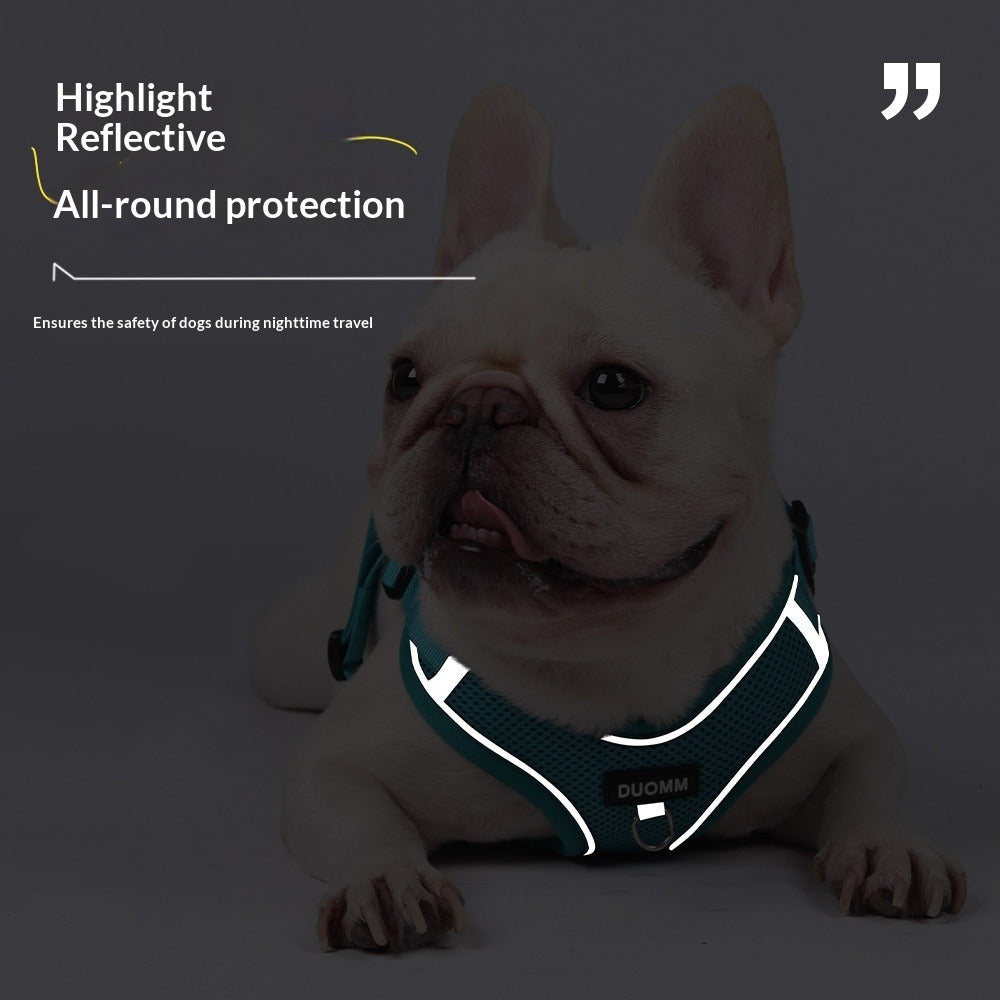 pet Leash Outdoor Corgi Harness French Bulldog dog Harness Vest Breathable Walking