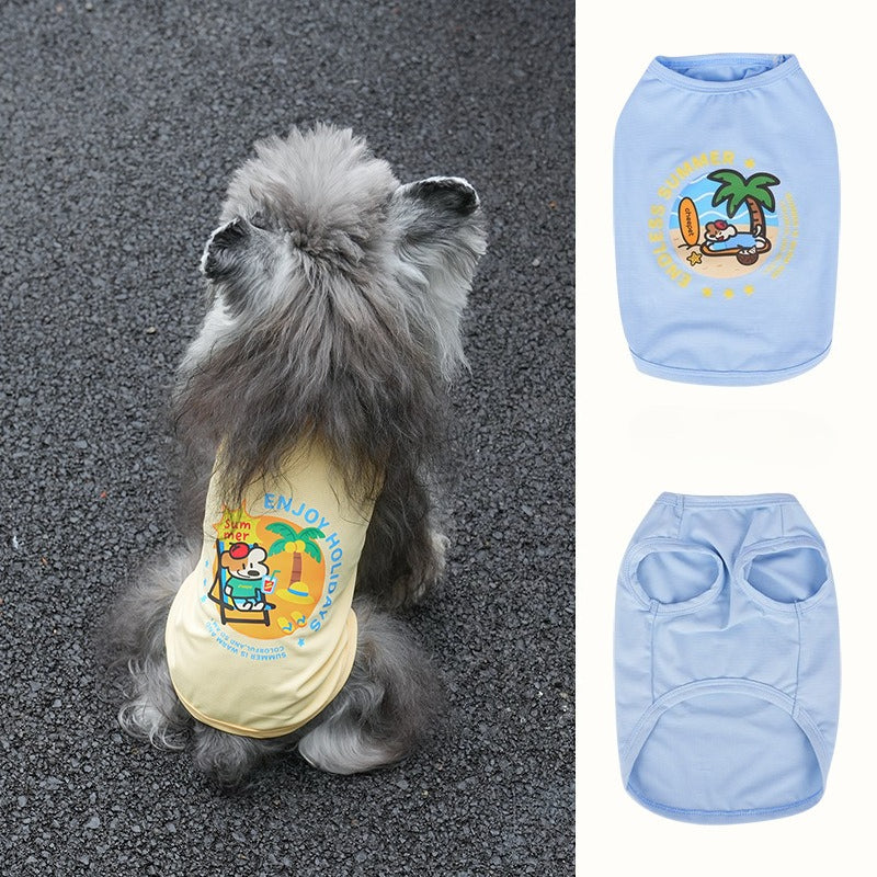 Factory Wholesale Fun Spring Summer New pet Clothes dog Cool Touch Vest