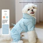 dog Clothes Fall Winter Four Leg Cotton Jacket Teddy Poodle Small Dogs Leash-friendly Thickened pet Clothes Wholesale