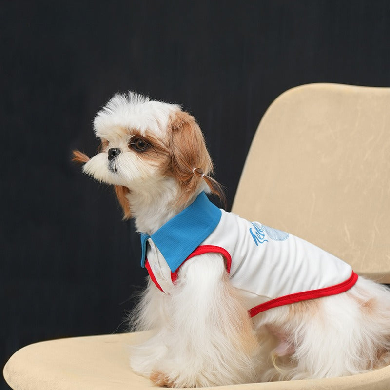 dog Clothes Lightweight Tennis Vest Breathable Anti-shedding Teddy Bichon Schnauzer Outdoor