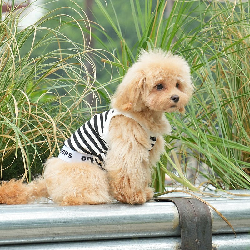 Striped Spring Summer Fashion Striped Vest Inner Wear Korean Style dog pet Clothes