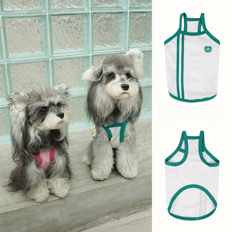 pet Tennis Vest Summer Lightweight dog Breathable T-shirt Small to Medium Dogs