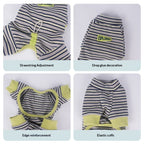 Striped Casual Four Leg Base Layer Small Dogs pet Clothing Schnauzer dog Clothes Fall Winter Collection