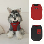 pet Fall Winter dog Maltese Small Dogs Color Block Cotton Jacket Vest Warm