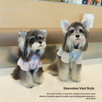 pet Fall Winter Schnauzer Vest Sherpa Cute Sleeveless pet Clothing