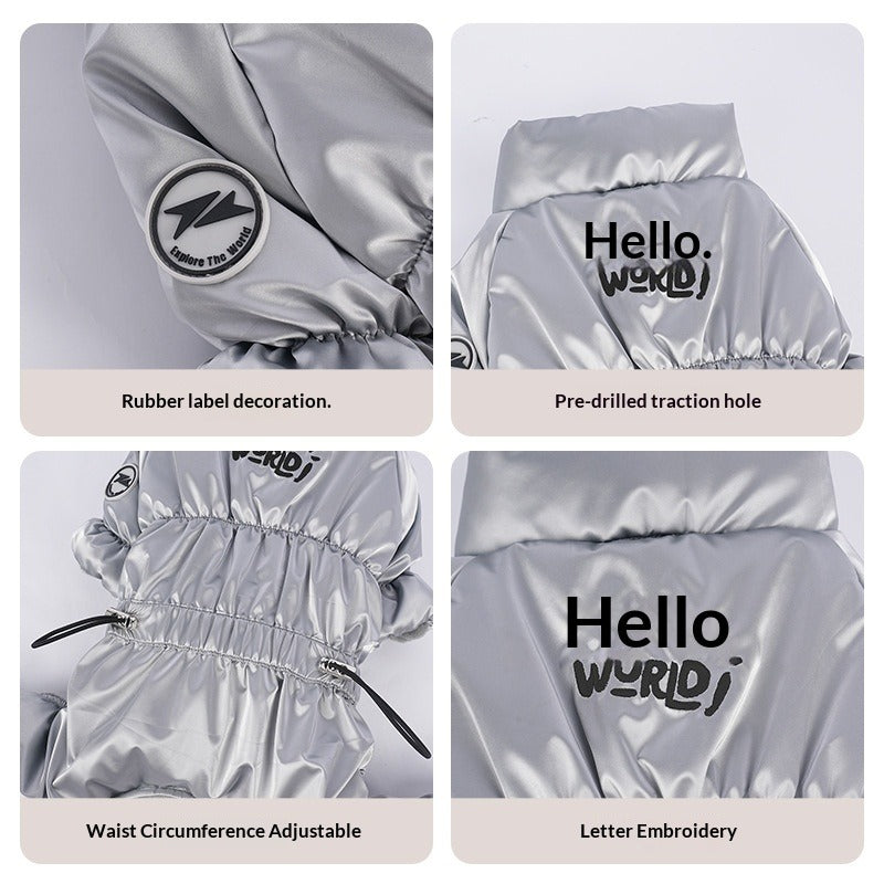 pet Fall Winter Cotton Jacket Schnauzer Bichon Four Leg Outdoor pet Clothes Wholesale