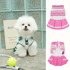 2026 Spring Summer New pet Clothes College Style dog Tennis Bichon Pomeranian Puppy Clothes Factory