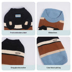Custom pet Sweater Fall Winter Striped Small Dogs Bichon Teddy dog Clothes Casual