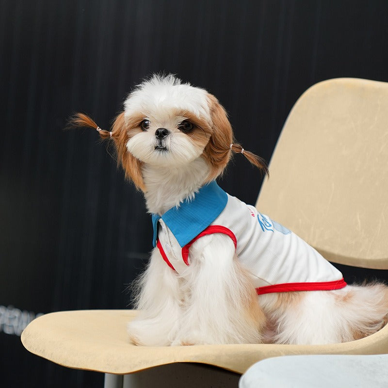 dog Clothes Lightweight Tennis Vest Breathable Anti-shedding Teddy Bichon Schnauzer Outdoor