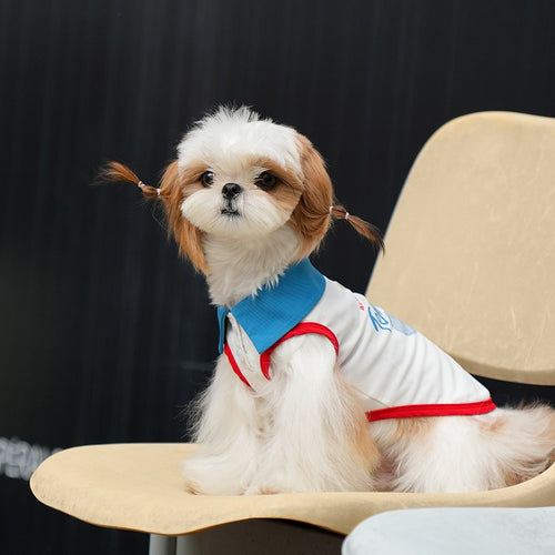 dog Clothes Lightweight Tennis Vest Breathable Anti-shedding Teddy Bichon Schnauzer Outdoor