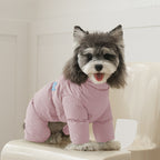pet Clothes Fall Winter Cotton Jacket Warm Four Leg Schnauzer Maltese Small Dogs Thickened