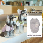 New Arrival pet Clothes Fall Winter dog Warm Simple Outerwear Vest Leash Bichon