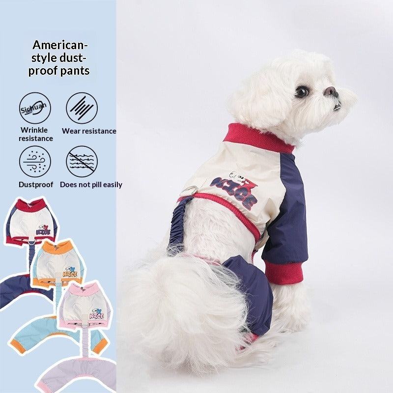 pet Spring Summer Outdoor Stain Resistant Waterproof Walking Teddy Schnauzer dog Wholesale