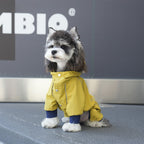 pet Four Season Raincoat Outdoor Windproof Color Block Four Leg Windbreaker Schnauzer dog Clothes Wholesale