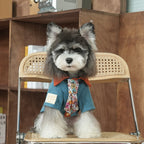dog Clothes Small Dogs Fall Winter Shirt Lapel dog