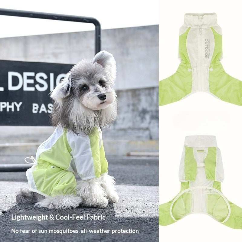 Summer dog Four Leg Cool Touch Small to Medium Dogs Outdoor Breathable pet Clothes Bichon