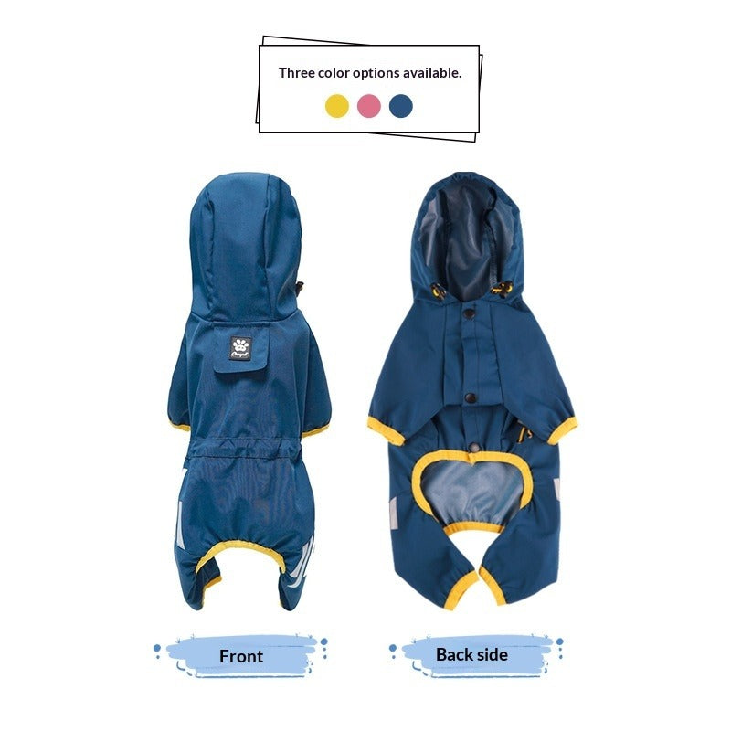 Cross-border pet Outdoor Waterproof Raincoat Small dog Walking Charging Jacket