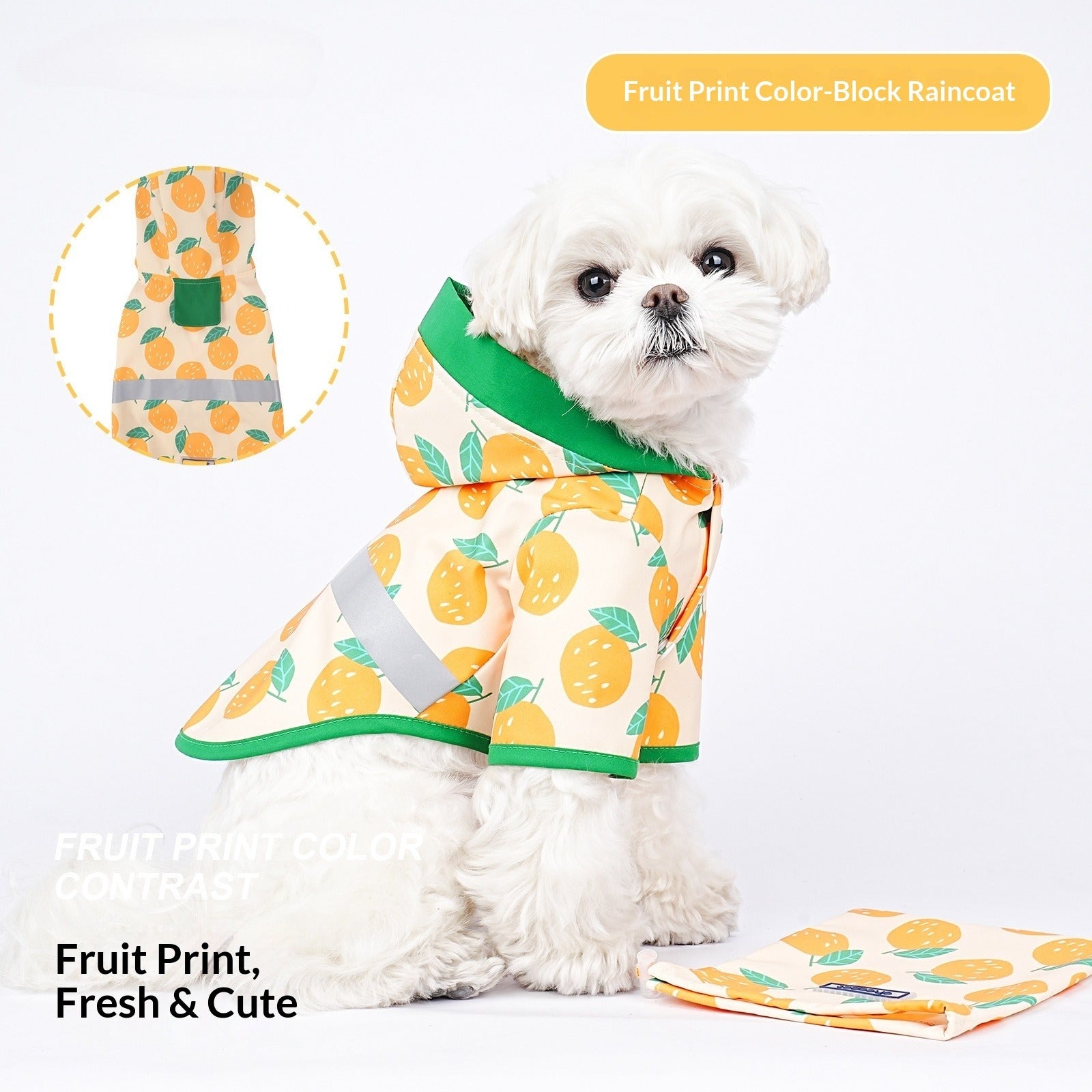 Puppy Clothes Summer pet Apparel Small Dogs Waterproof Lightweight Cute dog Raincoat Wholesale