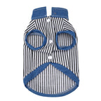 Pet clothes dog cat clothes breathable denim pet clothing spring and summer new pet 26 stripe denim jacket