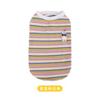 pet Spring Summer Striped Color Match Vest Teddy Schnauzer Bichon dog Clothes Wholesale