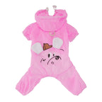 Pet apparel waterproof pet clothes dog clothes four-legged suit spring/summer new 1.3kg color hooded skin suit
